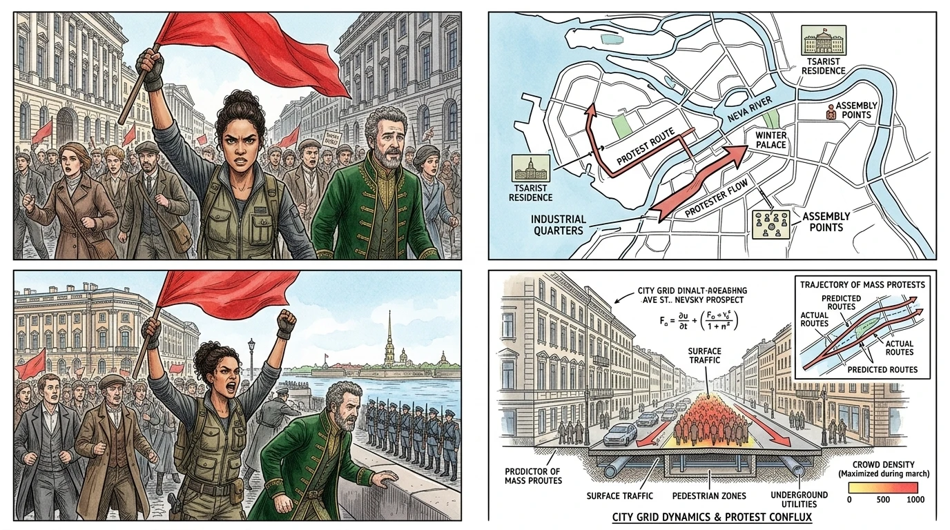 The protesters marched through the streets of St. Petersburg, chanting slogans for land and freedom. "Down with the Tsar!" they cried, their voices echoing…