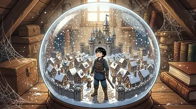 A flurry of snow danced around the edges of the crystal sphere. Inside, nestled amongst miniature, snow-dusted rooftops, lay the kingdom of Eldoria. A flurry of snow danced around the edges of the crystal sphere. Inside, nestled amongst miniature, snow-dusted rooftops, lay the kingdom of Eldoria.