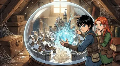 Kai held the lens up to the cracked surface of the snow globe. A network of shimmering, invisible lines pulsed beneath the glass. Kai held the lens up to the cracked surface of the snow globe. A network of shimmering, invisible lines pulsed beneath the glass.