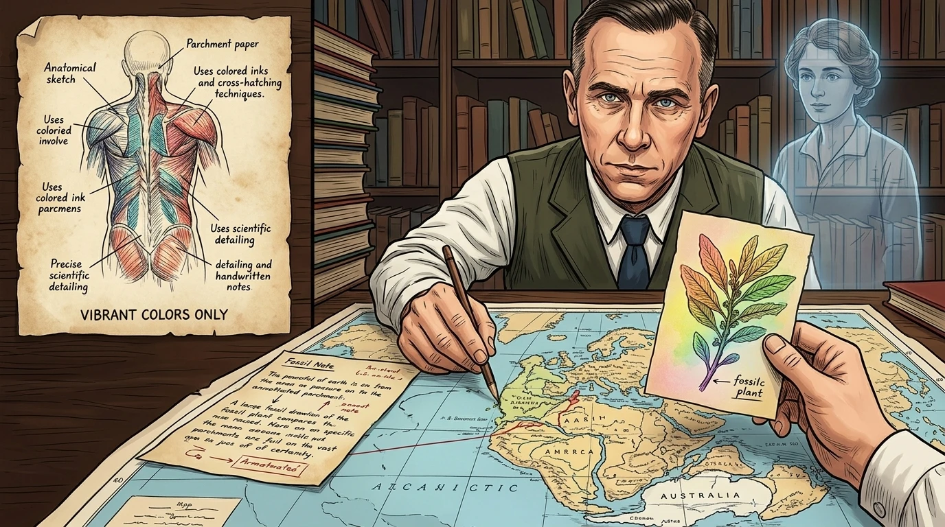 Das war Alfred Wegener, ein deutscher Meteorologe und Polarforscher von vor über hundert Jahren. Er war kein Geologe, und als er vorschlug, dass die Kontinente… Das war Alfred Wegener, ein deutscher Meteorologe und Polarforscher von vor über hundert Jahren. Er war kein Geologe, und als er vorschlug, dass die Kontinente…