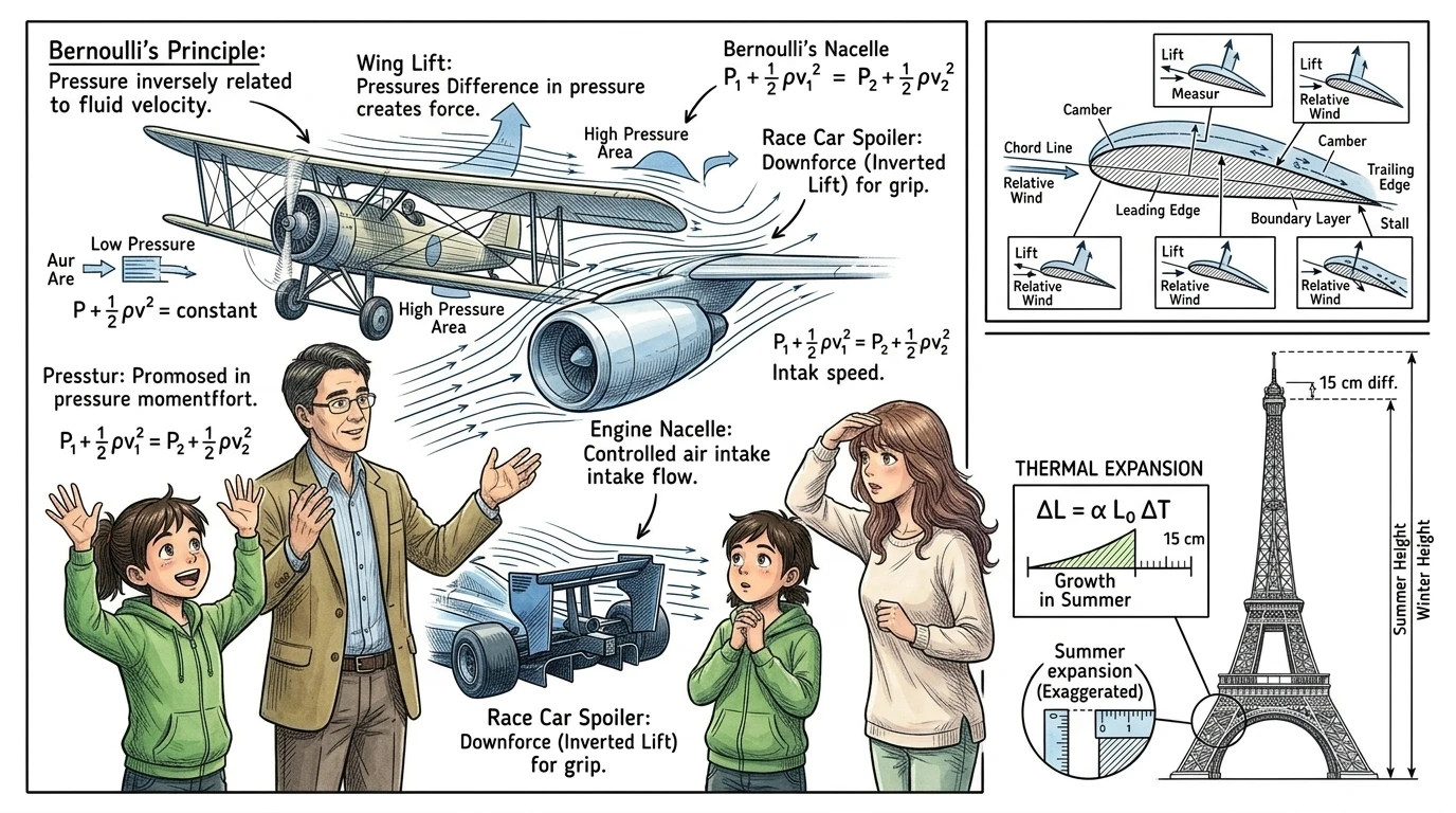 「たった一つのアイデアが、最初の飛行機の翼の形から現代のジェット機の設計まで、すべてを変えたんだ」と彼女の父親は言いました。