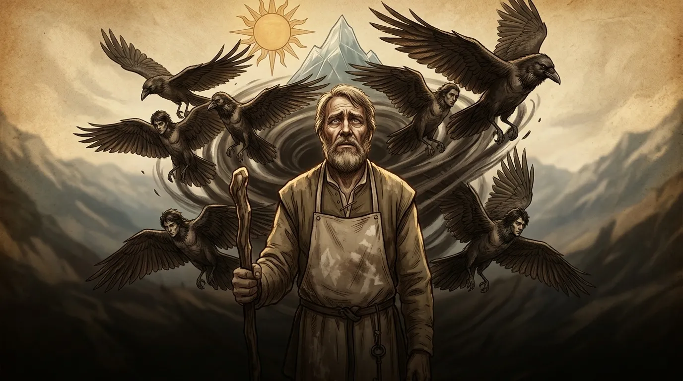 The Seven Ravens — 图书封面 — Wonder Tales
