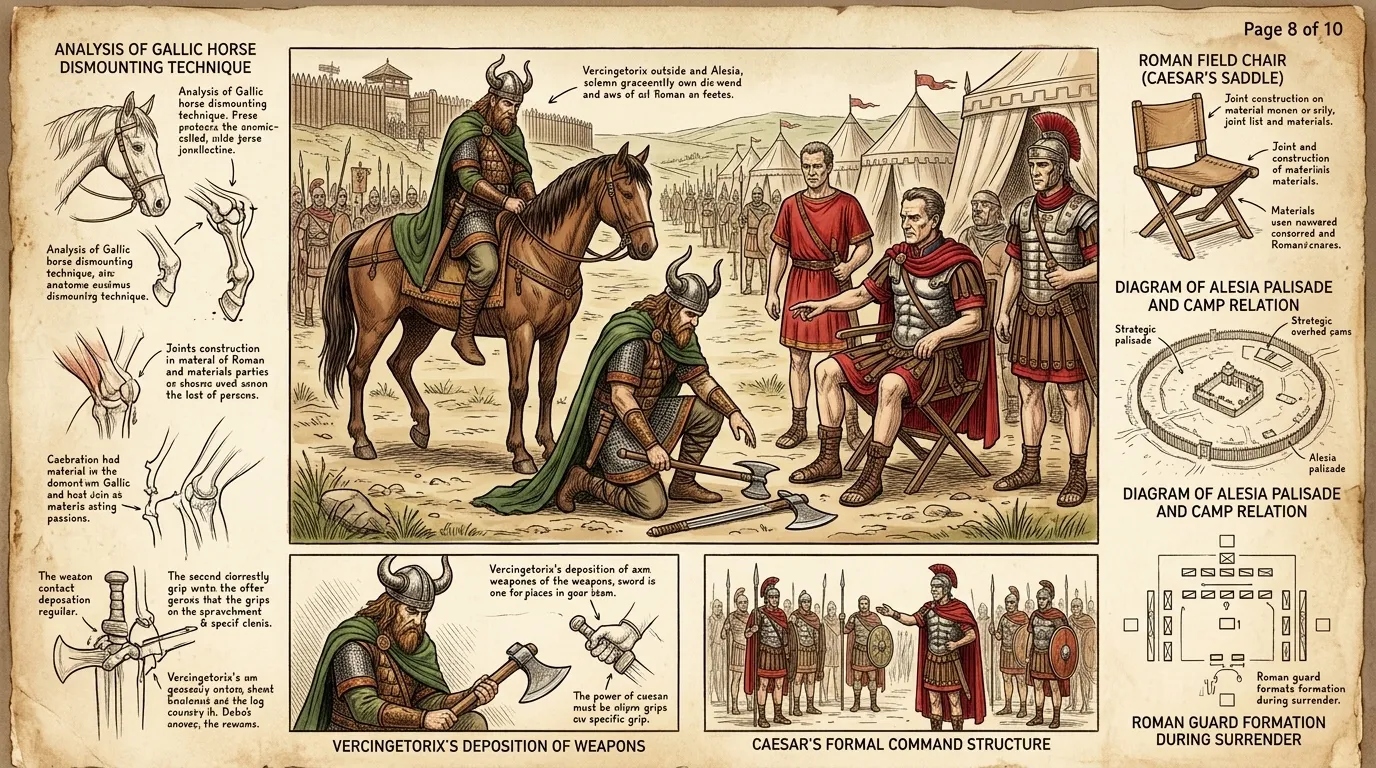 With no hope of relief, Vercingetorix made a fateful decision. He rode out of Alesia and surrendered to Caesar. "Fortune has turned against me," he declared… With no hope of relief, Vercingetorix made a fateful decision. He rode out of Alesia and surrendered to Caesar. "Fortune has turned against me," he declared…