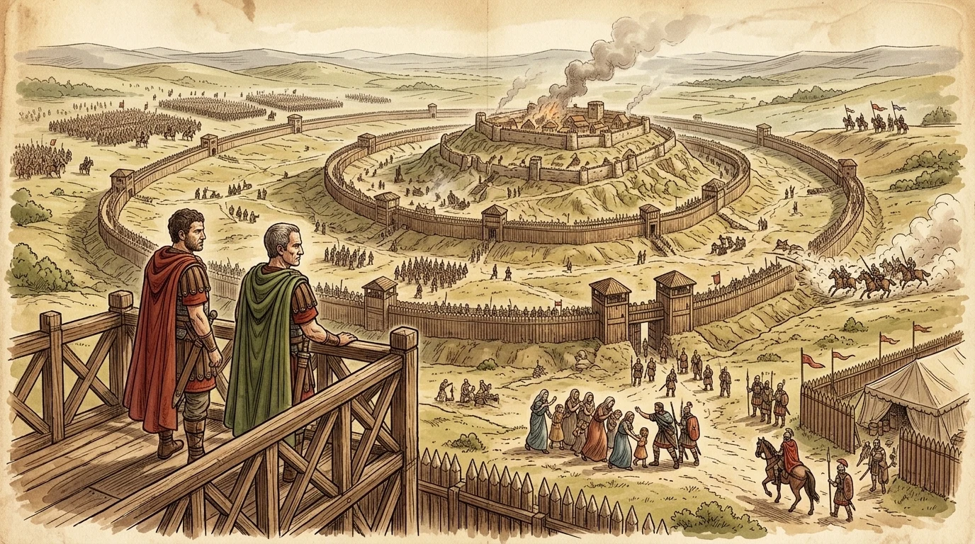 September 52 BC. On the rolling hills of Alesia, Gaul, Julius Caesar, the ambitious Roman general, and Vercingetorix, the defiant Gallic chieftain, locked in a… September 52 BC. On the rolling hills of Alesia, Gaul, Julius Caesar, the ambitious Roman general, and Vercingetorix, the defiant Gallic chieftain, locked in a…