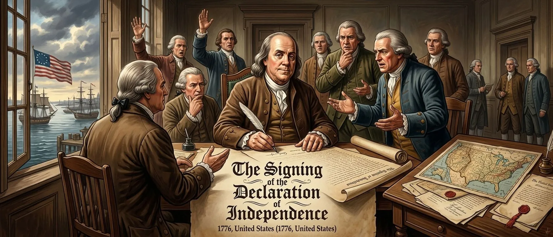 Cover of The Signing of the Declaration of Independence (1776) - United States (1776, United States)