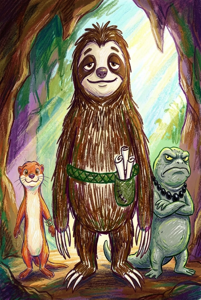 Cover of The Sleepy Sloth's Sunny Surprise