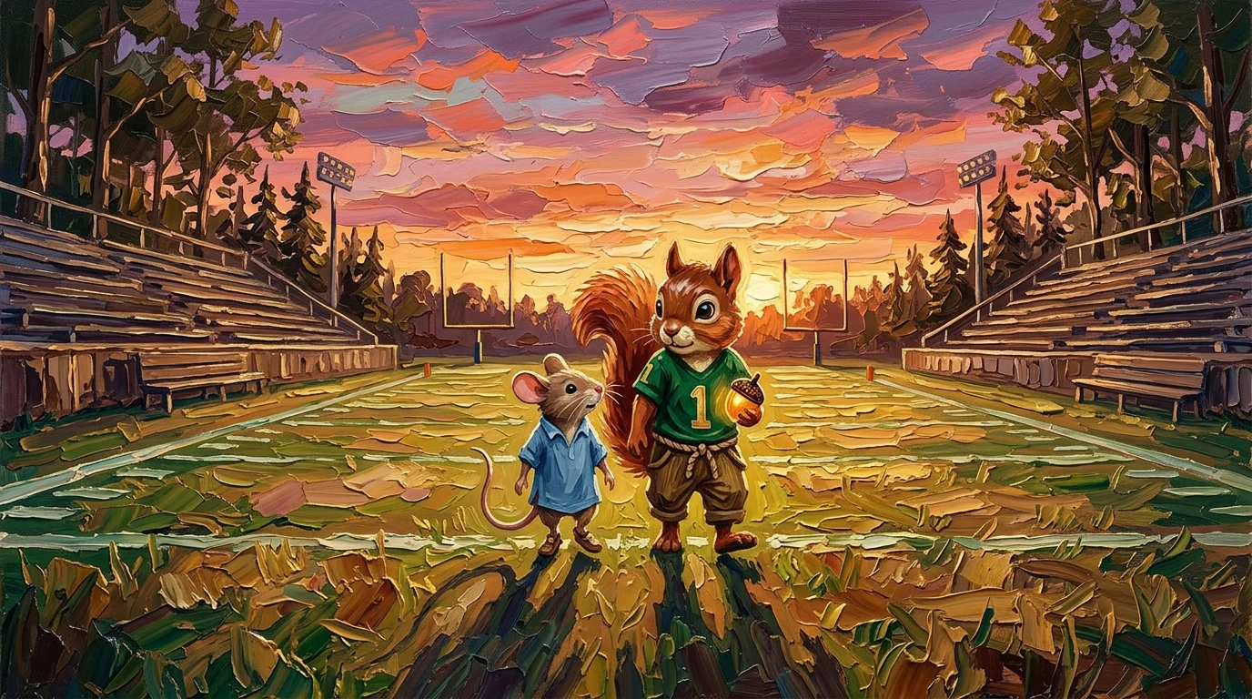 As the sun set, casting long shadows across the field, Milo and Pip walked home together. "You know, Milo," Pip said thoughtfully, "it doesn't matter how small… As the sun set, casting long shadows across the field, Milo and Pip walked home together. "You know, Milo," Pip said thoughtfully, "it doesn't matter how small…