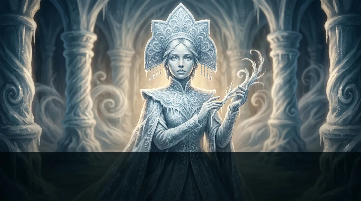 The Snow Maiden — 图书封面 — Wonder Tales