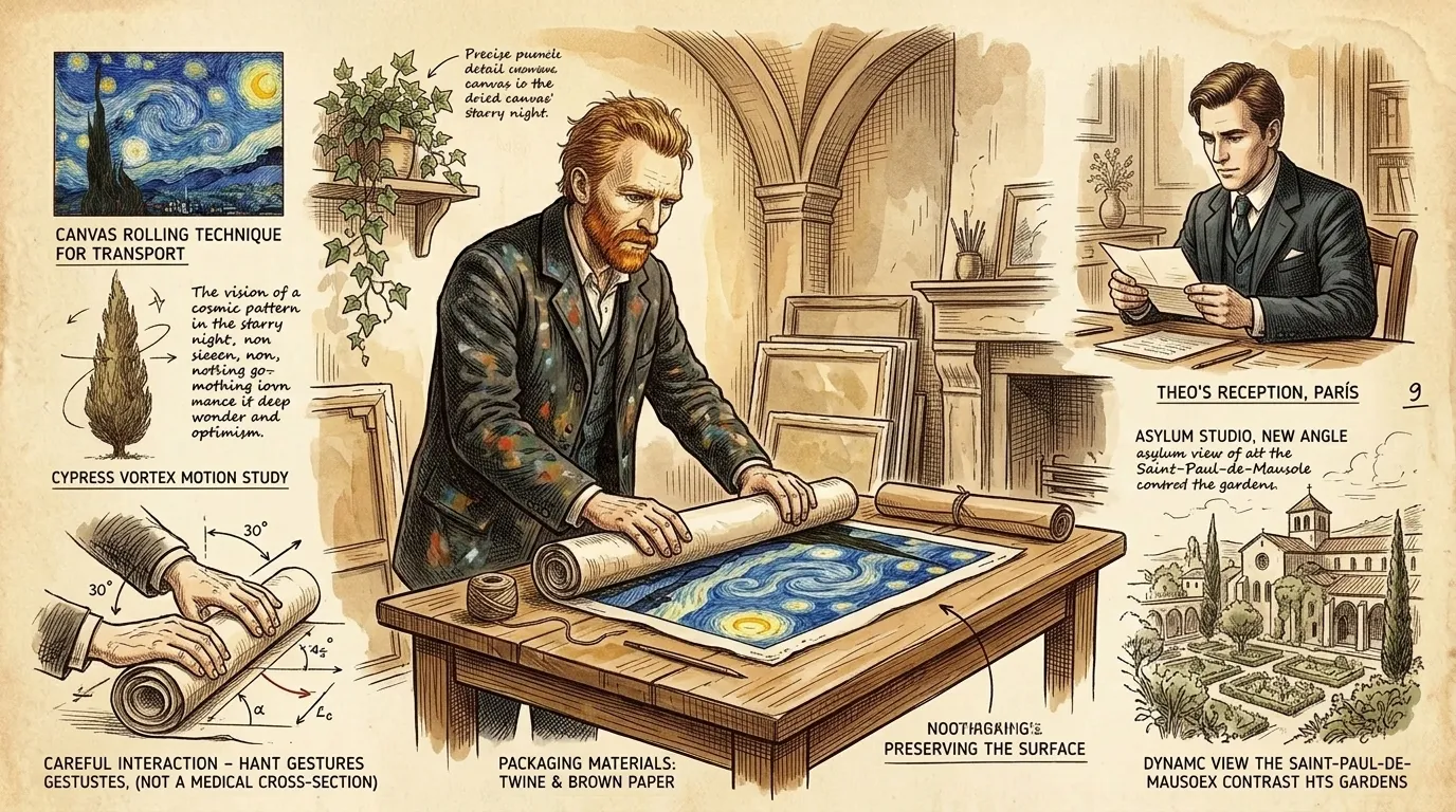A conclusão de "A Noite Estrelada" marcou um momento significativo, embora tranquilo, na vida tumultuada de Van Gogh. Cuidadosamente, quase reverentemente, ele…