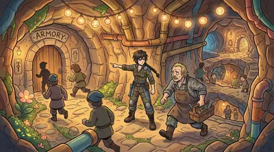 "To the armory! Defend the shelter!" Anya commanded, her voice ringing through the chaos. Boris, though shaken, nodded grimly. "I'll rally the others! "To the armory! Defend the shelter!" Anya commanded, her voice ringing through the chaos. Boris, though shaken, nodded grimly. "I'll rally the others!