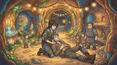 The Storm Shelter — page 13 illustration — Wonder Books The Storm Shelter — page 13 illustration — Wonder Books