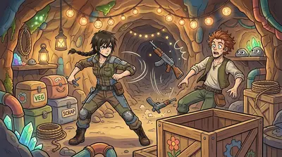 Silas lunged, but Anya was ready. She dodged his attack and struck with her wrench, disarming him. The rifle clattered to the floor. The fight was over. Silas lunged, but Anya was ready. She dodged his attack and struck with her wrench, disarming him. The rifle clattered to the floor. The fight was over.