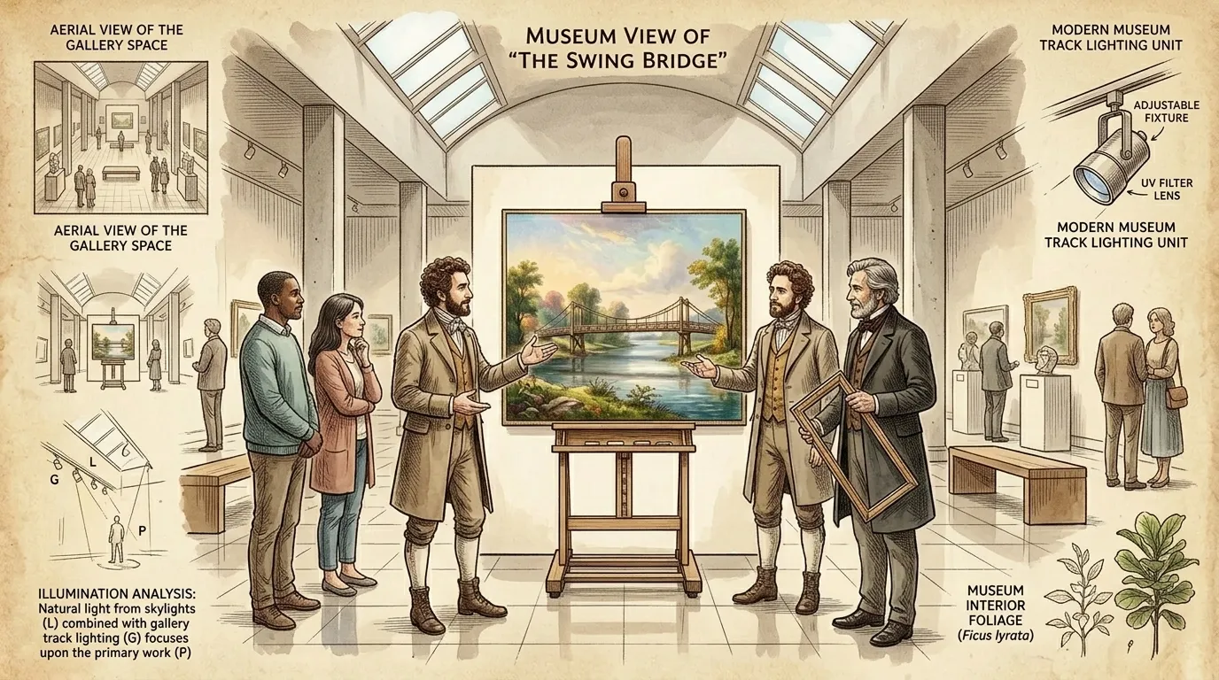 Today, 'The Swing Bridge' hangs in the Munson-Williams-Proctor Arts Institute, a testament to Cole's enduring legacy. It continues to inspire viewers to…