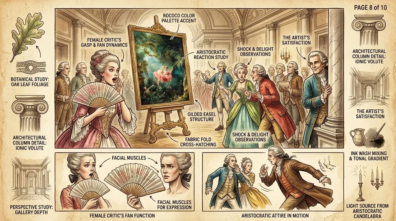 The painting was unveiled to gasps and whispers. Some were scandalized by its suggestive nature, while others were delighted by its playful charm. The painting was unveiled to gasps and whispers. Some were scandalized by its suggestive nature, while others were delighted by its playful charm.