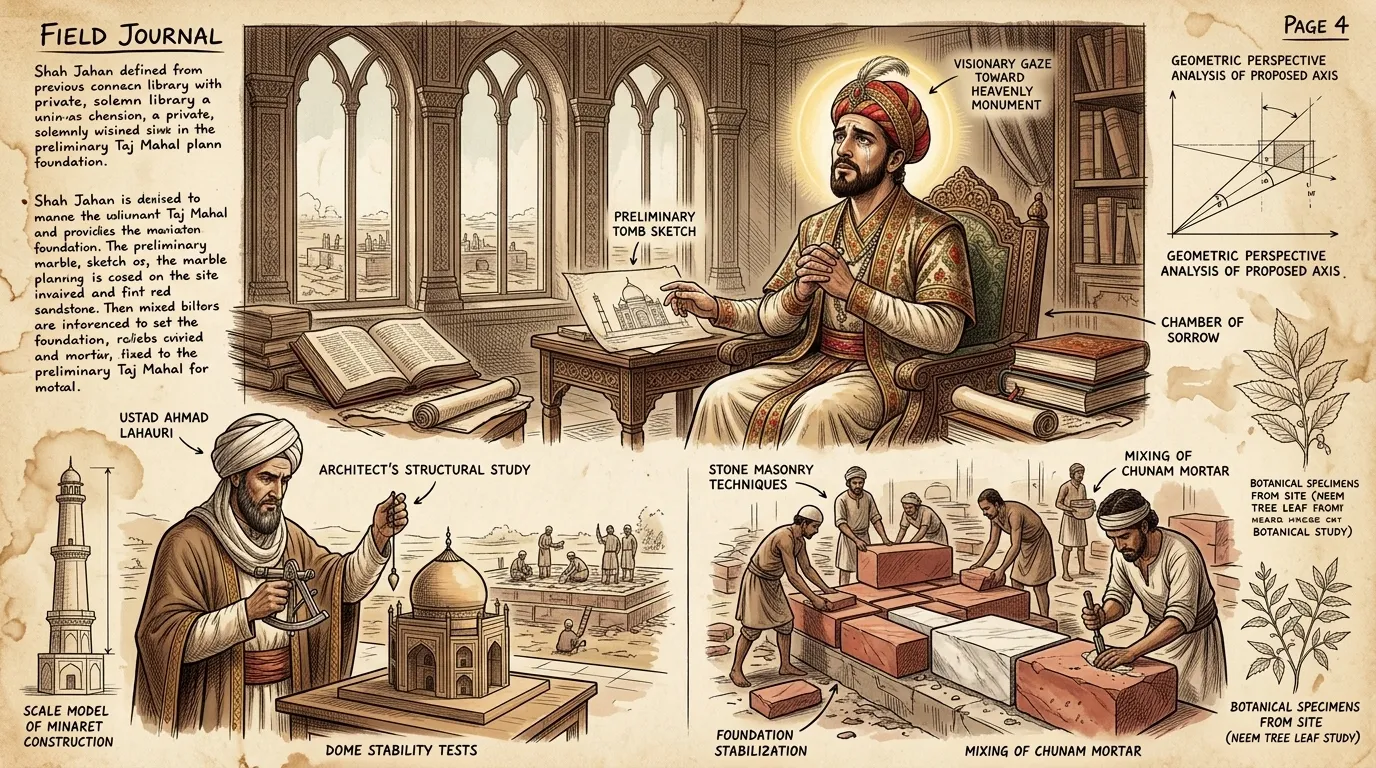 Trauer trifft Schah Jahan, als seine geliebte Frau, Mumtaz Mahal, bei der Geburt stirbt. Der Kaiser ist von Kummer verzehrt.