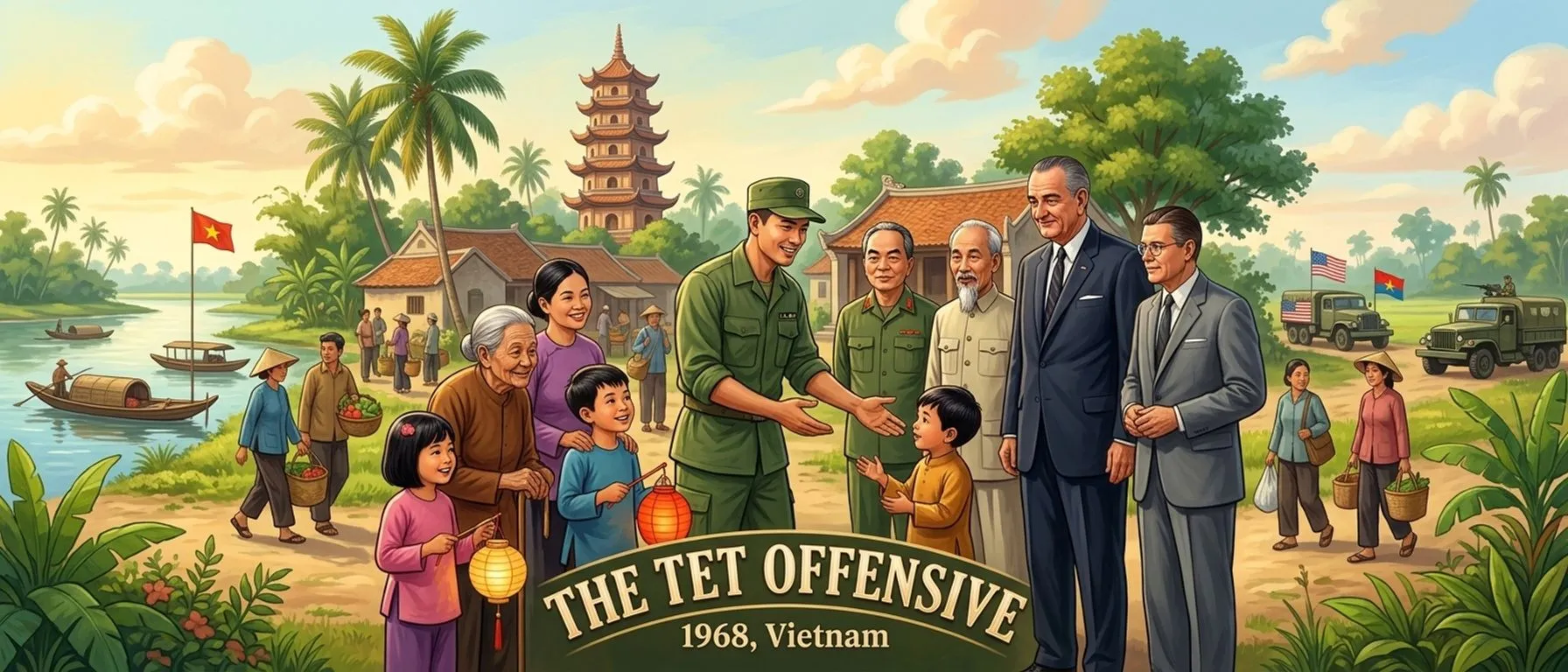 Die Tet-Offensive (1968, Vietnam) — Buchcover — Wonder History