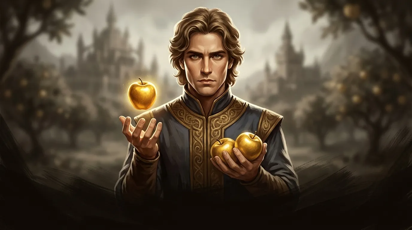 The Three Golden Apples — 图书封面 — Wonder Tales