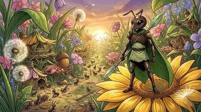 As the sun set, casting long shadows across the garden, Kai stood alone atop the sunflower once more. He reflected on the battle, the sacrifices, and the… As the sun set, casting long shadows across the garden, Kai stood alone atop the sunflower once more. He reflected on the battle, the sacrifices, and the…