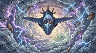 The Tempest Reef. A chaotic storm of energy and debris guarded the Sky-Garden. Few ships dared to enter, and fewer still returned. The Tempest Reef. A chaotic storm of energy and debris guarded the Sky-Garden. Few ships dared to enter, and fewer still returned.