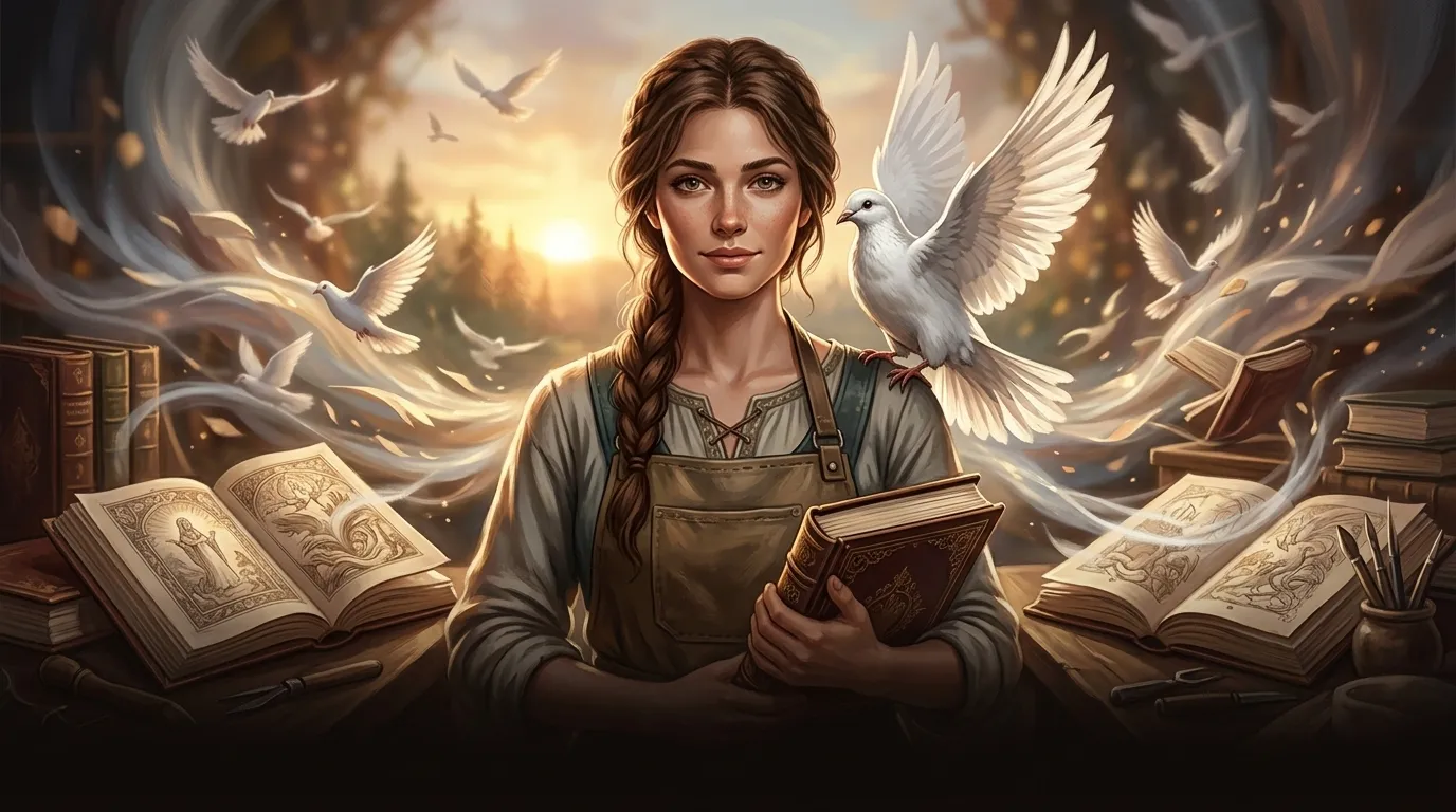 The White Dove — غلاف الكتاب — Wonder Tales