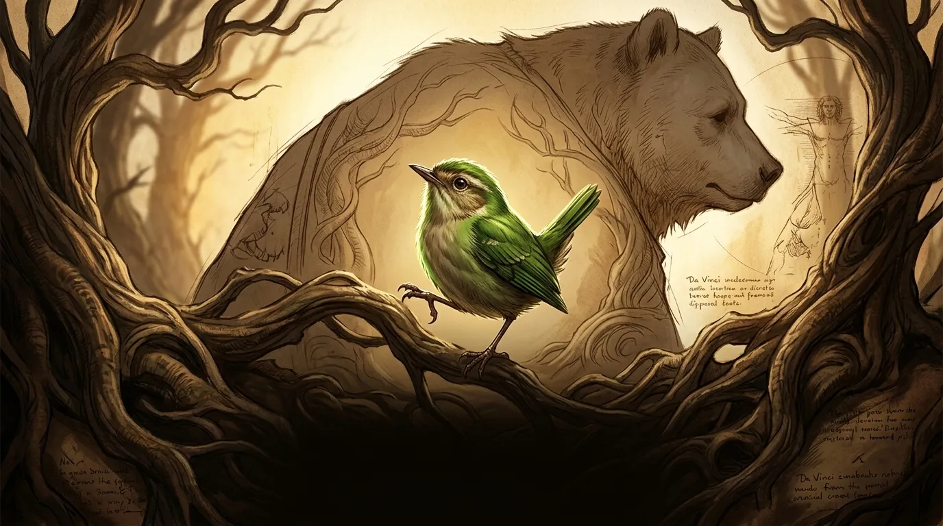 The Willow-Wren and the Bear — غلاف الكتاب — Wonder Tales