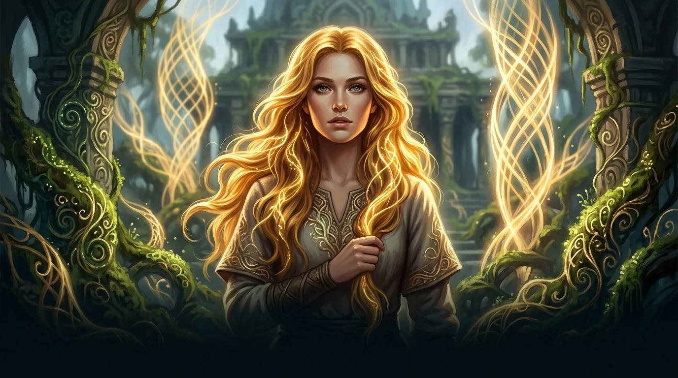 The Wonderful Hair — 책 표지 — Wonder Tales