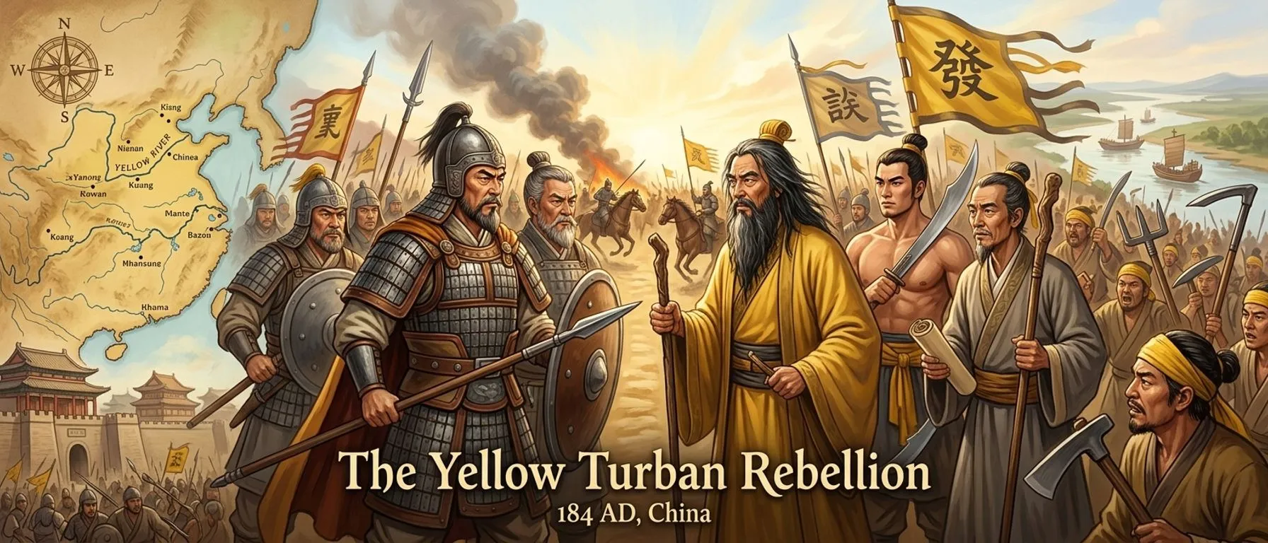 La Rébellion des Turbans Jaunes (184 ap. J.-C., Chine) — couverture du livre — Wonder History