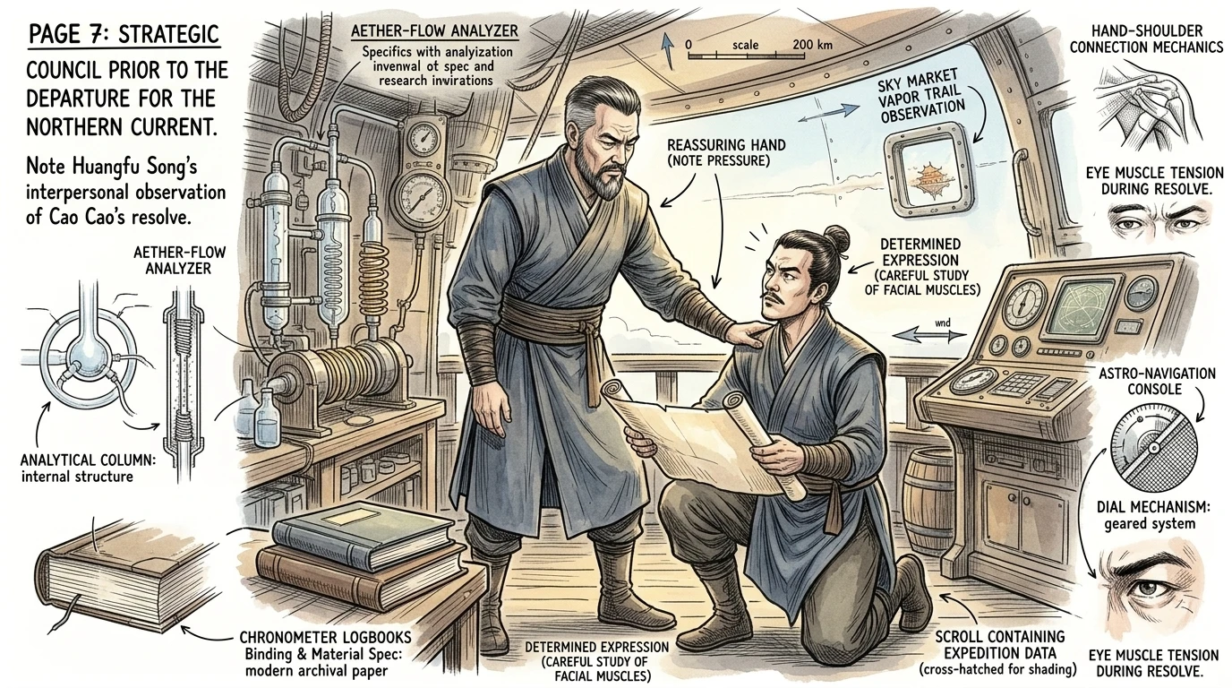 « Souviens-toi, » dit Huangfu Song à Cao Cao avant l'expédition, « "Un voyage de mille lieues commence par un premier pas", comme l'a dit Lao Tseu.