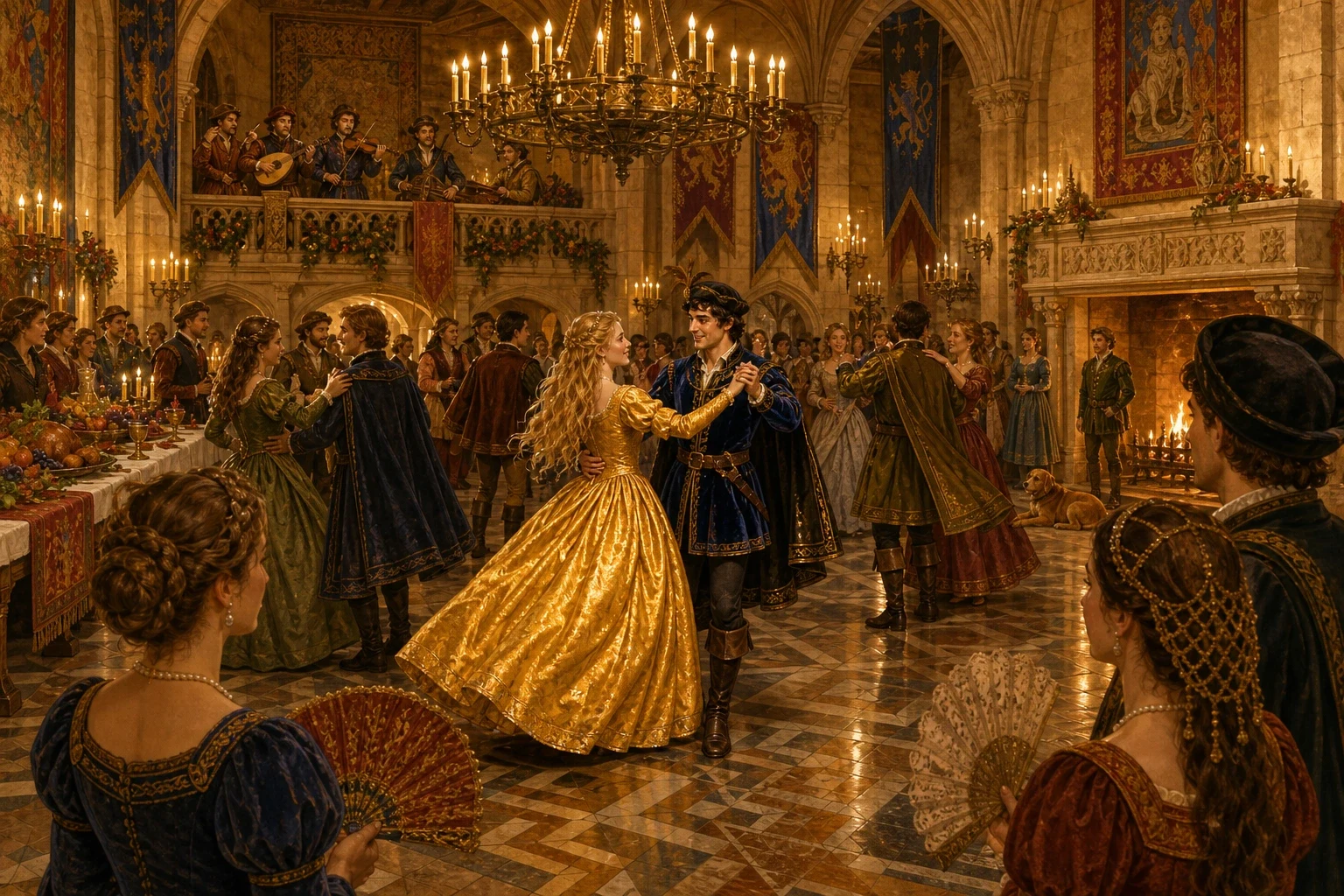 One evening, word went round the castle that the king was holding a great ball. When all the kitchen work was done and everyone else had gone to watch… One evening, word went round the castle that the king was holding a great ball. When all the kitchen work was done and everyone else had gone to watch…