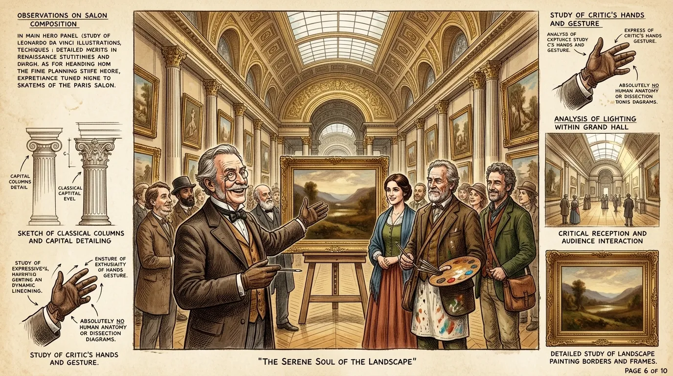 イネスは、世界で最も権威のある美術展であるパリ・サロンに絵画を送るという危険を冒します。その絵画は温かい評価を受け、彼の作品をより多くの国際的な観客に紹介しまし…
