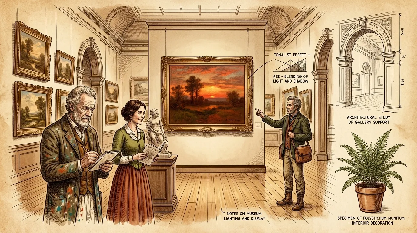 今日、ジョージ・イネスの「モントクレアの夕日」はモントクレア美術館に展示されており、アメリカ美術の貴重な傑作となっています。