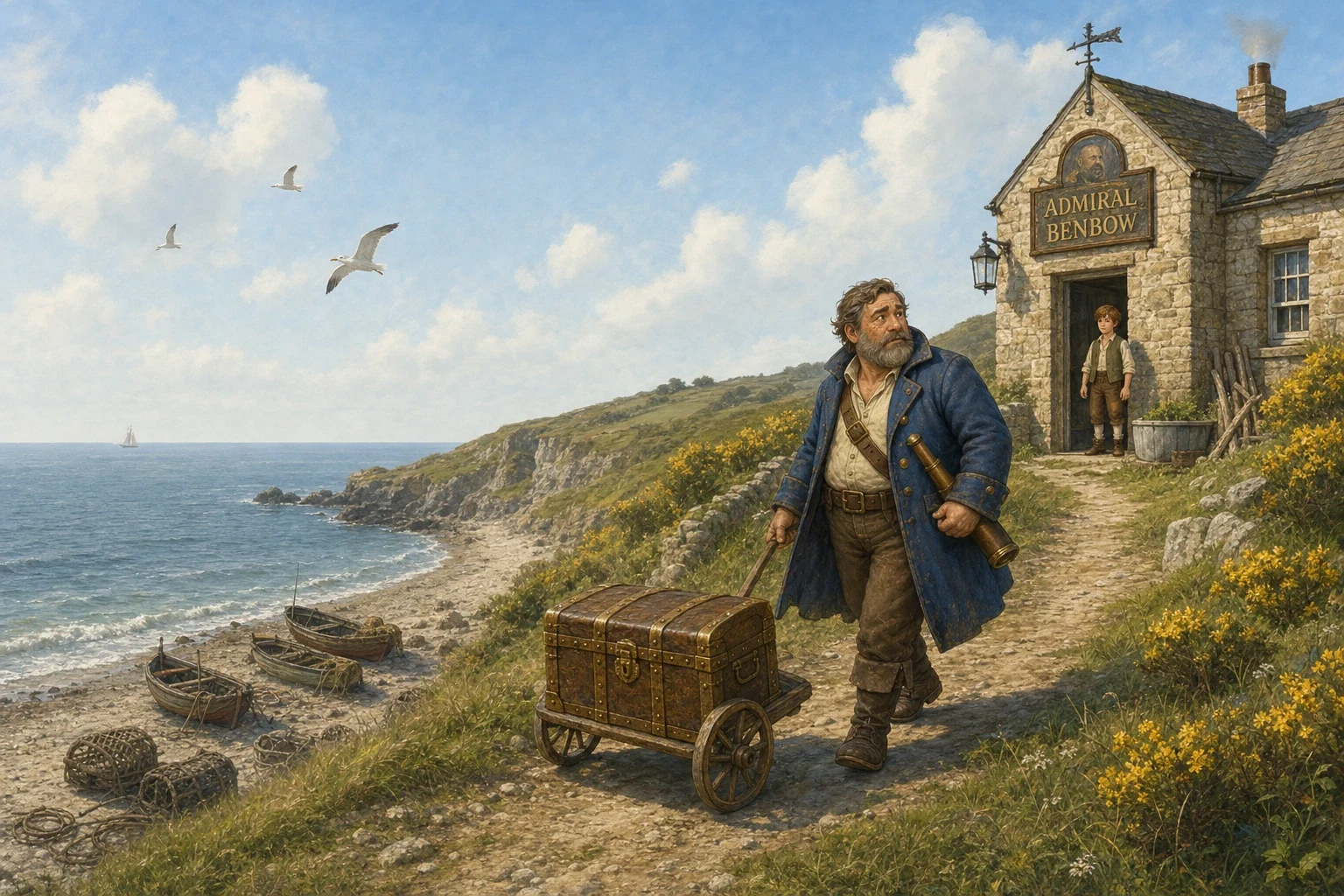 Treasure Island — book cover — Wonder Novels Treasure Island — book cover — Wonder Novels