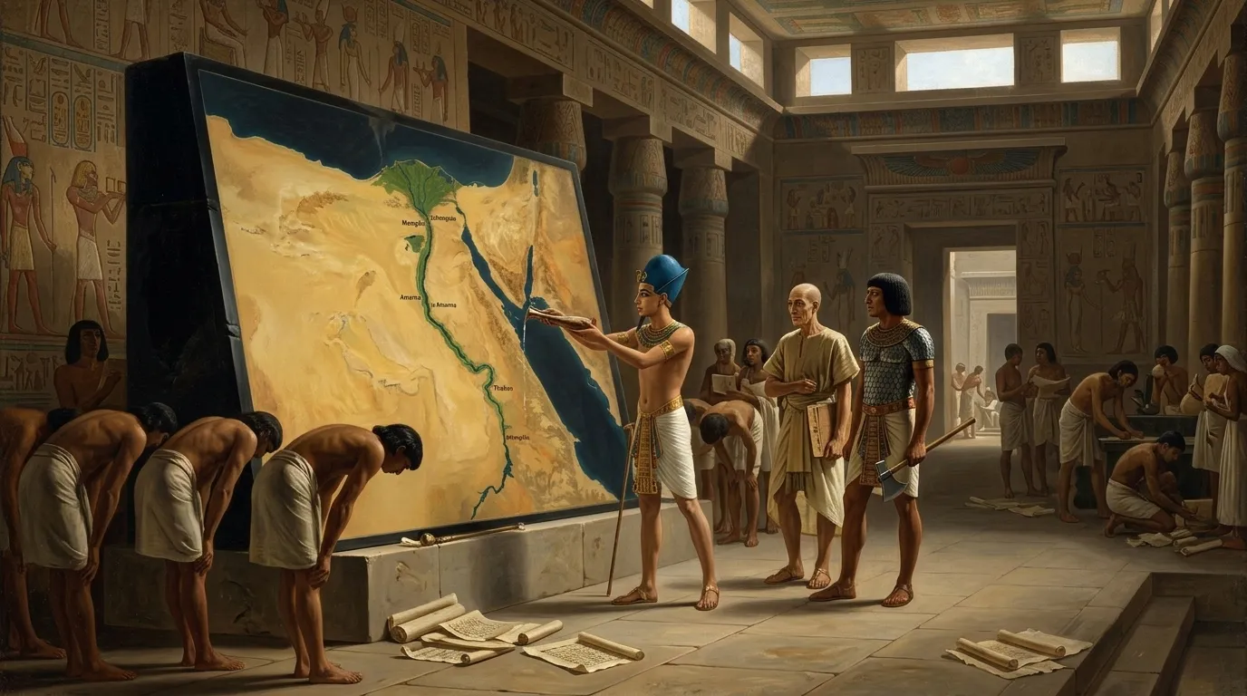At a time when the very fabric of Egypt had been torn by a pharaoh's radical vision, a slight boy, still years from manhood, was thrust onto the golden throne.