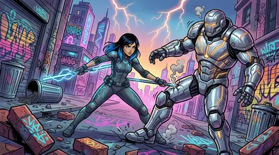 She struck with precision, targeting the exposed joints in Titan's armor, each blow sending tremors through the massive frame. She struck with precision, targeting the exposed joints in Titan's armor, each blow sending tremors through the massive frame.
