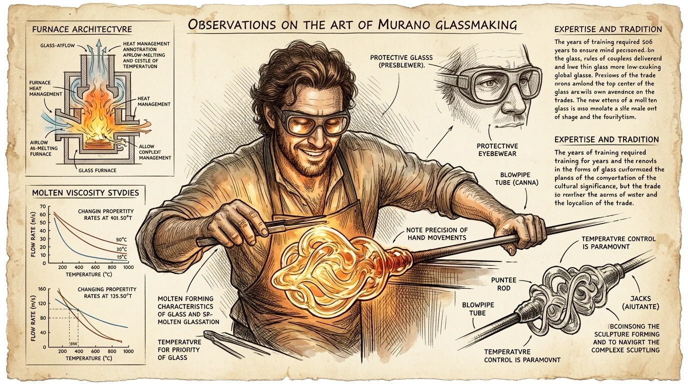 Sur l'île de Murano, les souffleurs de verre créent des œuvres d'art exquises, utilisant des techniques transmises de génération en génération. Sur l'île de Murano, les souffleurs de verre créent des œuvres d'art exquises, utilisant des techniques transmises de génération en génération.