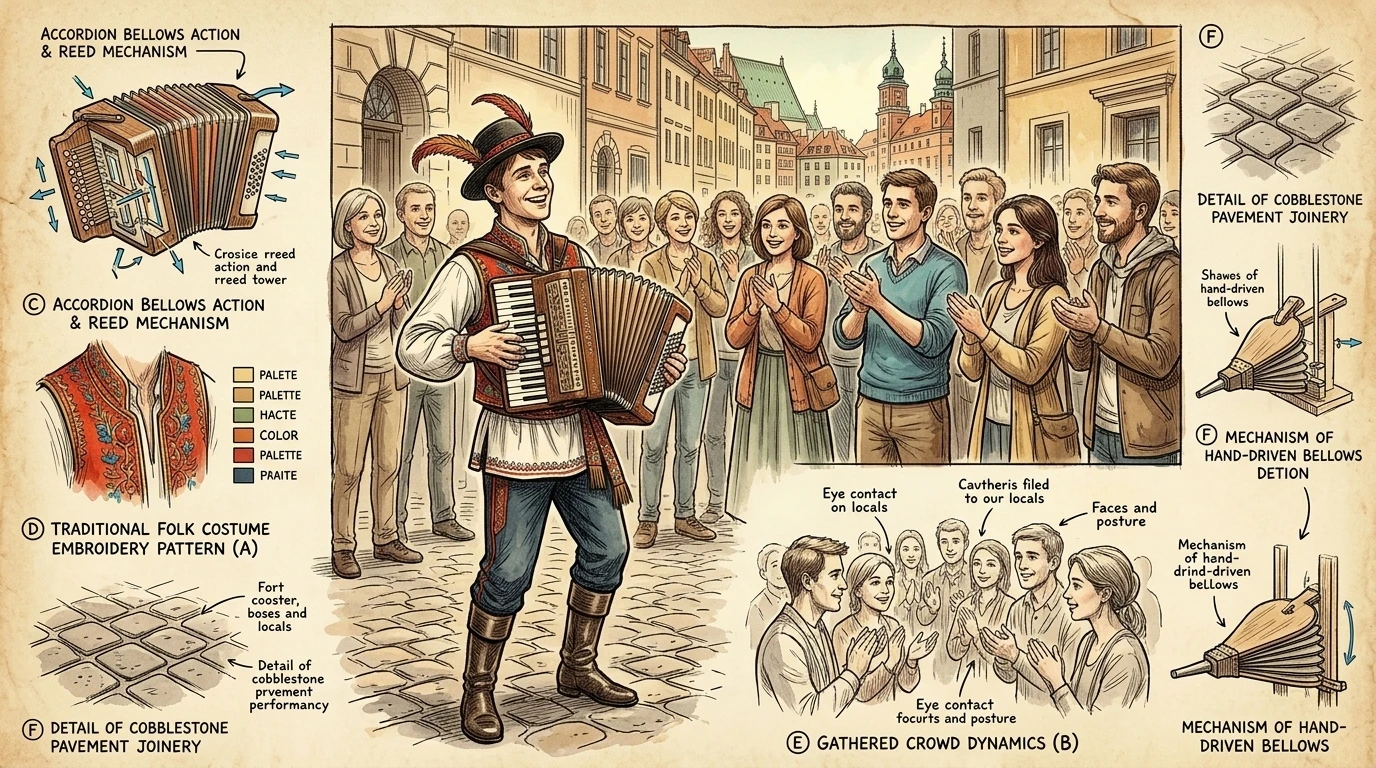 El corazón del centro histórico de Varsovia palpita con energía artística. Los artistas callejeros encantan a los transeúntes con música, danza y actuaciones… El corazón del centro histórico de Varsovia palpita con energía artística. Los artistas callejeros encantan a los transeúntes con música, danza y actuaciones…