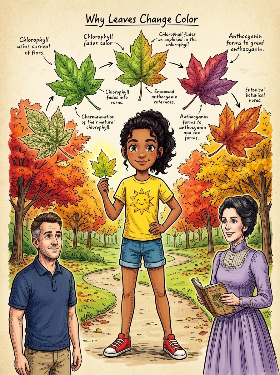 Why Leaves Change Color — 图书封面 — Wonder Science