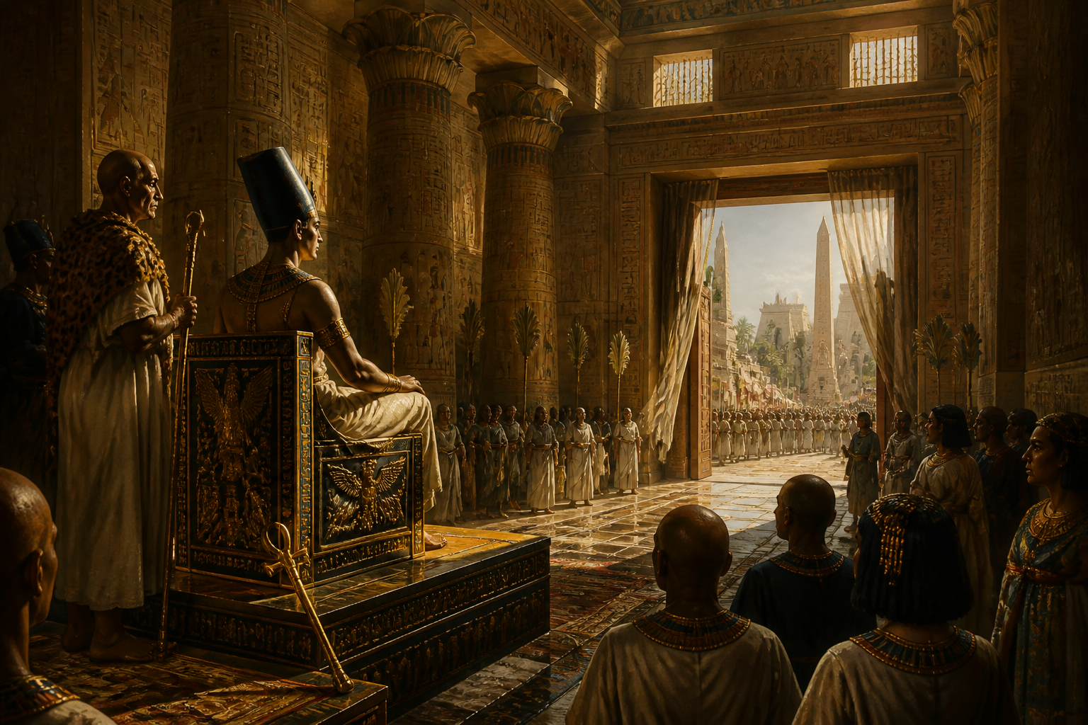 In the generations following Akhenaten's reign, the city of Amarna becomes little more than a whisper in Egypt’s vast history. In the generations following Akhenaten's reign, the city of Amarna becomes little more than a whisper in Egypt’s vast history.