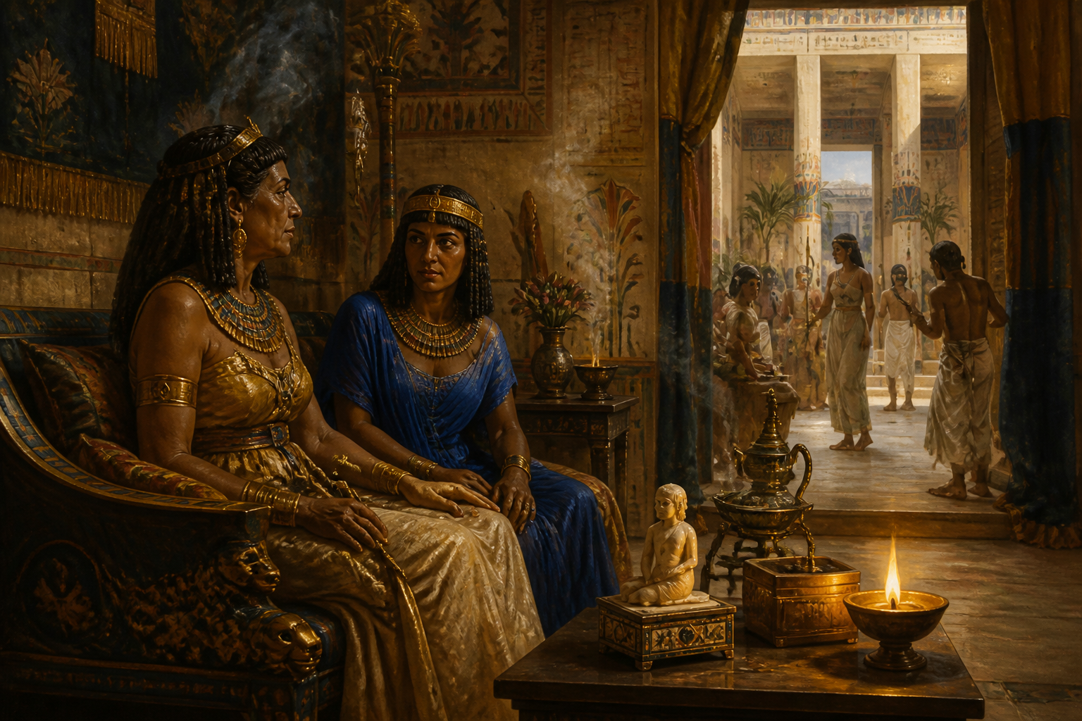 Behind the grandeur of Hatshepsut's reign stood Ahmose, her mother, whose influence was an unseen but powerful force. As a queen mother, Ahmose wielded… Behind the grandeur of Hatshepsut's reign stood Ahmose, her mother, whose influence was an unseen but powerful force. As a queen mother, Ahmose wielded…