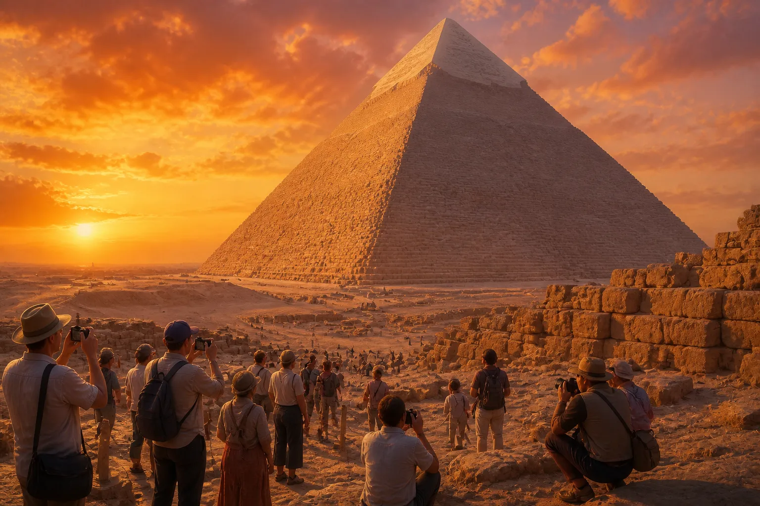 Centuries have passed, yet the Great Pyramid of Giza remains an awe-inspiring symbol of ancient human ingenuity and ambition. Centuries have passed, yet the Great Pyramid of Giza remains an awe-inspiring symbol of ancient human ingenuity and ambition.