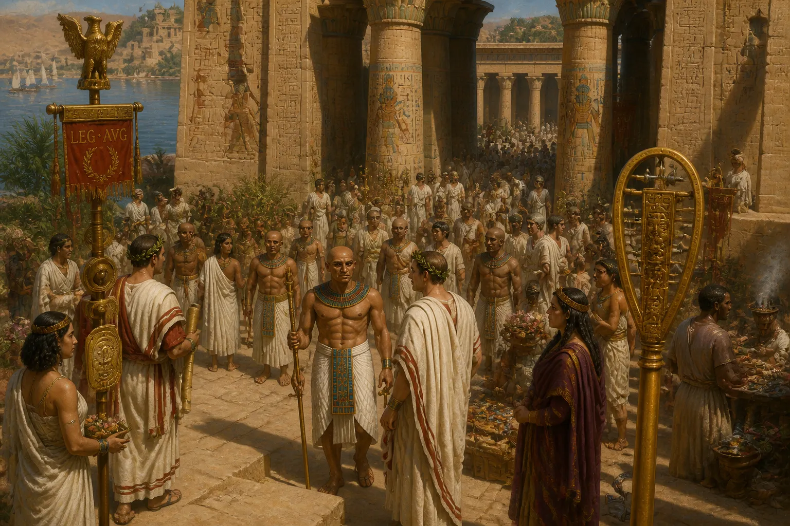 As Roman rule solidified over Egypt, the worship of Isis adapted to new cultural dynamics. The goddesses of Egypt continued to be honored, but the Roman… As Roman rule solidified over Egypt, the worship of Isis adapted to new cultural dynamics. The goddesses of Egypt continued to be honored, but the Roman…