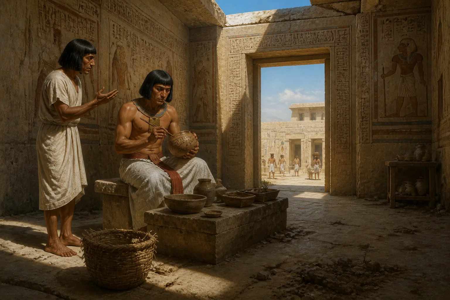In the vast deserts stretching beside the Nile, between c. 2200–1200 BC, the ancient Egyptians engaged in a profound dialogue with their dead. In the vast deserts stretching beside the Nile, between c. 2200–1200 BC, the ancient Egyptians engaged in a profound dialogue with their dead.
