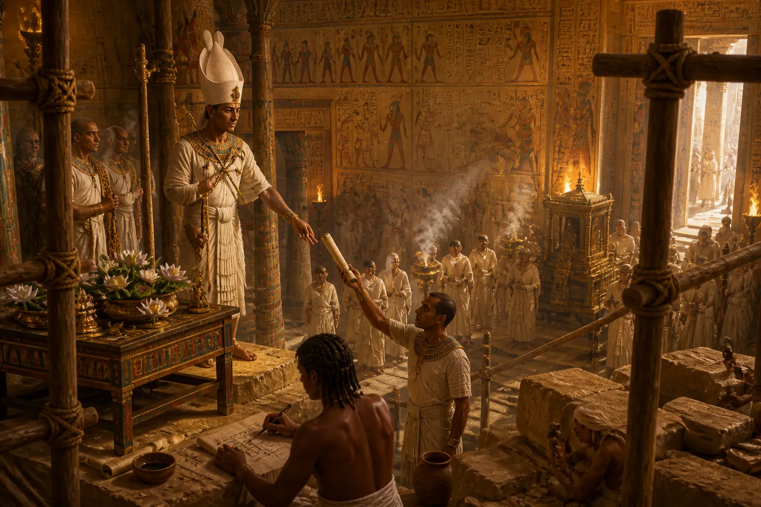 Dentro de las cámaras más internas del templo, se desarrollaba el festival anual de los Misterios de Osiris—un drama ritual que recreaba la muerte y… Dentro de las cámaras más internas del templo, se desarrollaba el festival anual de los Misterios de Osiris—un drama ritual que recreaba la muerte y…
