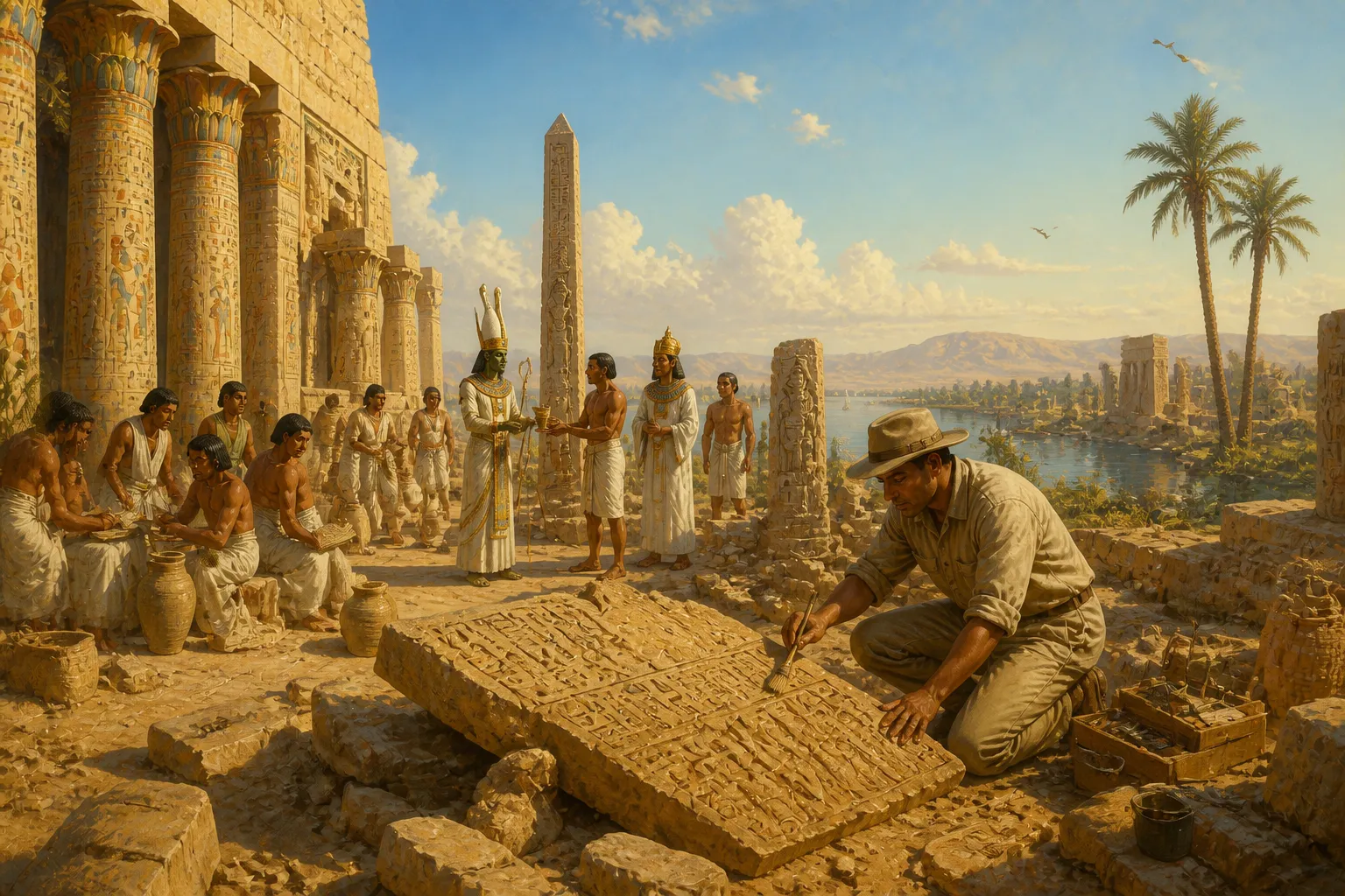El culto a Osiris en Abydos ha dejado una marca indeleble en las arenas de Egipto. Las estelas dispersas del antiguo sitio se erigen como centinelas… El culto a Osiris en Abydos ha dejado una marca indeleble en las arenas de Egipto. Las estelas dispersas del antiguo sitio se erigen como centinelas…