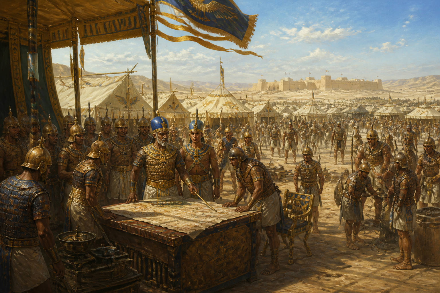 Seti I's military campaigns in the Levant were strategic and fierce, pivotal in restoring Egyptian dominance. The pharaoh's army was a disciplined force… Seti I's military campaigns in the Levant were strategic and fierce, pivotal in restoring Egyptian dominance. The pharaoh's army was a disciplined force…