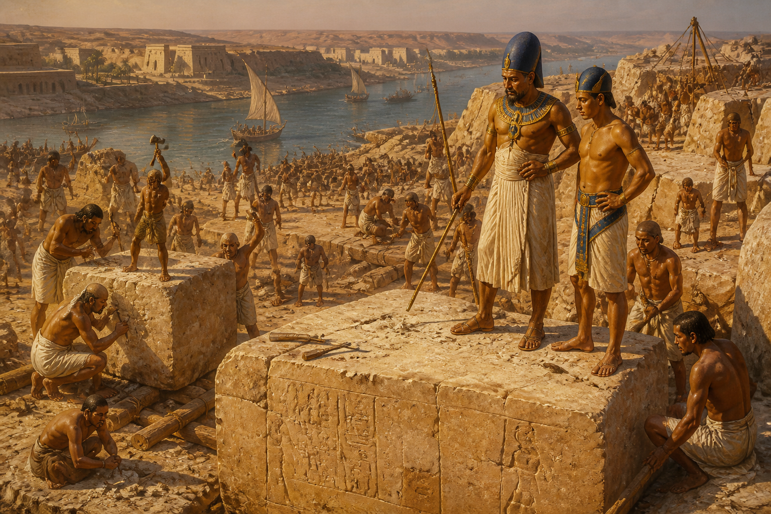Seti I's reign left an indelible mark on Egypt through the creation of monumental structures and exquisite art. At the quarry in Aswan, colossal blocks of stone… Seti I's reign left an indelible mark on Egypt through the creation of monumental structures and exquisite art. At the quarry in Aswan, colossal blocks of stone…