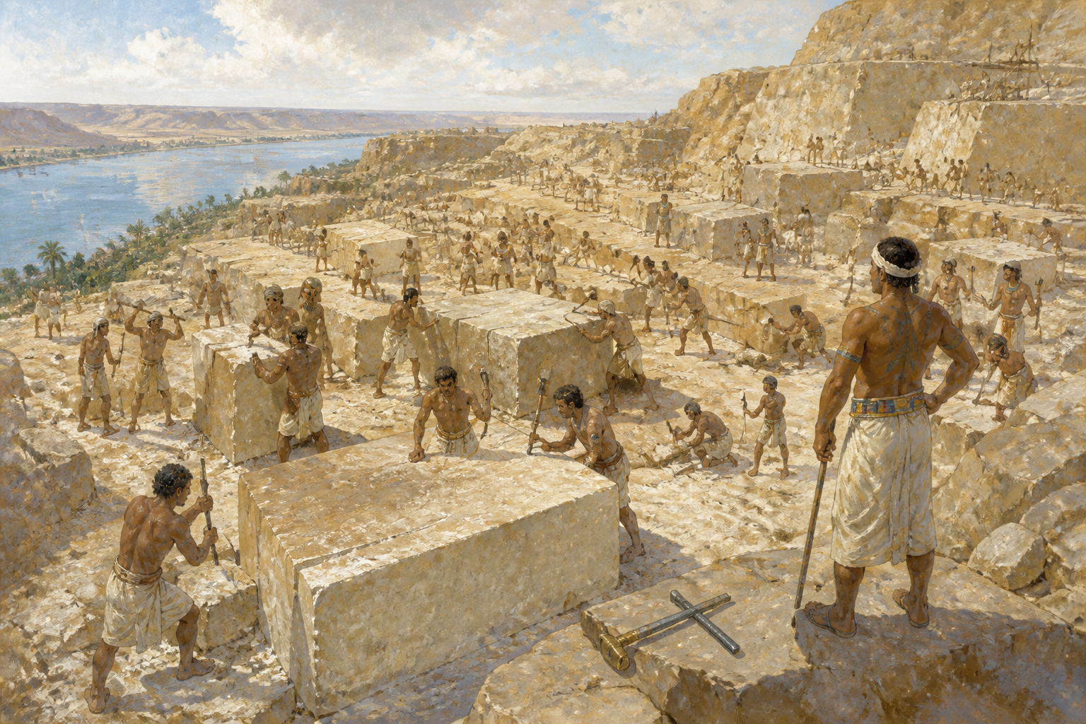 Taharqa's vision for his kingdom is as enduring as the stone structures he commissions. In the quarry at Aswan, the air is filled with the sharp sound of… Taharqa's vision for his kingdom is as enduring as the stone structures he commissions. In the quarry at Aswan, the air is filled with the sharp sound of…