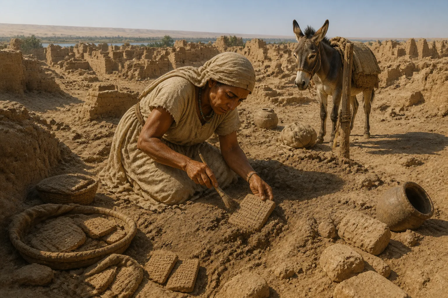 In 1887, amidst the dusty and arid ruins of ancient Amarna, a local peasant woman makes an unexpected and groundbreaking discovery. In 1887, amidst the dusty and arid ruins of ancient Amarna, a local peasant woman makes an unexpected and groundbreaking discovery.