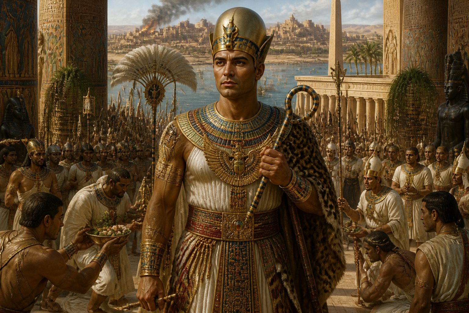 The Assyrian Sack of Thebes — غلاف الكتاب — Wonder Egypt