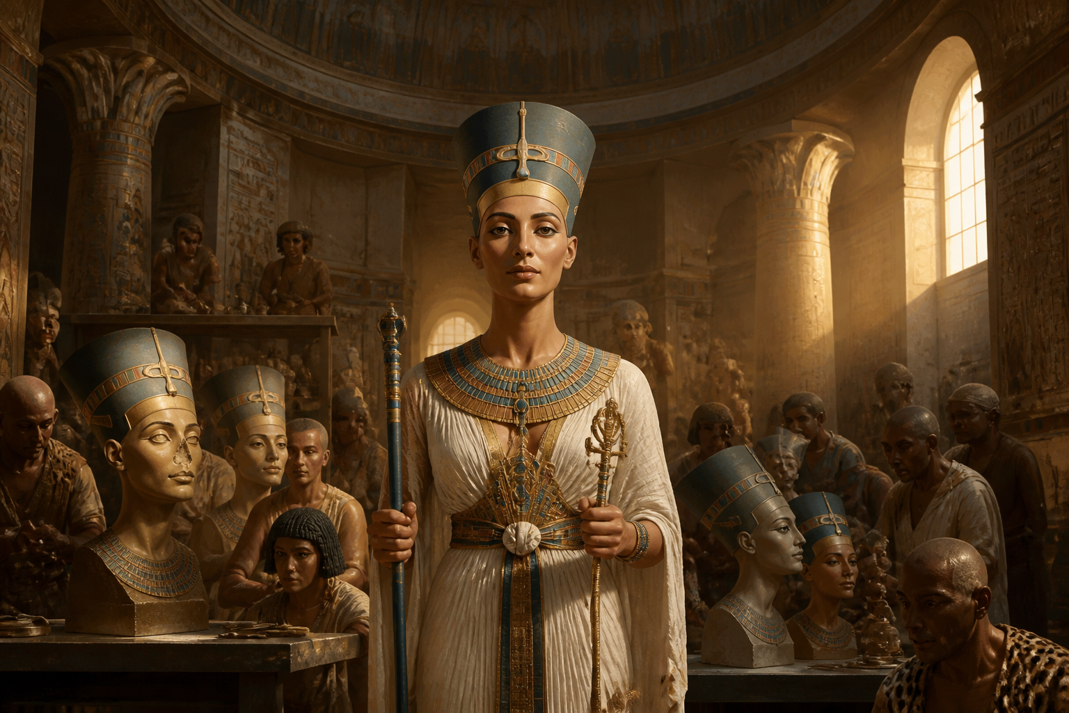 The Bust of Nefertiti — book cover — Wonder Egypt The Bust of Nefertiti — book cover — Wonder Egypt